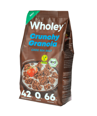 Granola, WHOLEY, with chocolate and sea salt, 300g