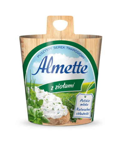 Curd cheese ALMETTE, with herbs, 150g