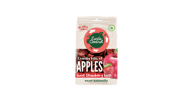 Apple chips, strawberry flavor