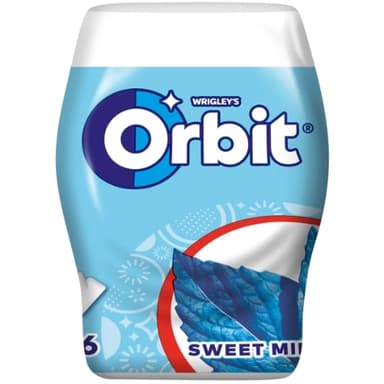Chewing gum with sweeteners ORBIT sugar-free sweet mint flavor, 64g