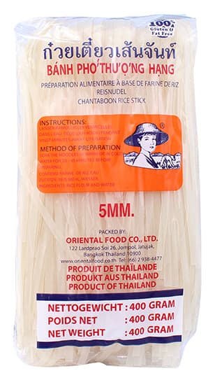 Ryžių makaronai FARMER, 5mm, 34x400g