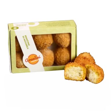 Arancini stuffed with mozzarella