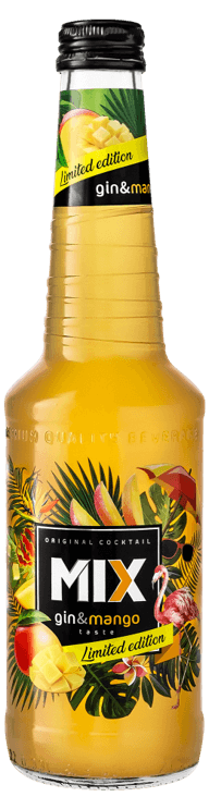 Alkoholinis kokteilis MIX,Gin & Mango, 4% 0,33l, butelis