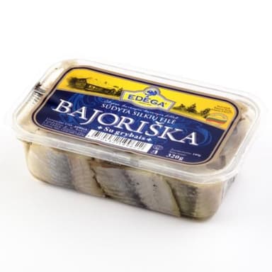 Herring fillet EDEGA Bajoriška, su grybais, 0,32 kg