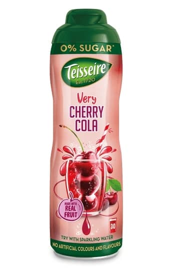 Syrup TEISSEIRE, Cherry Cola, without sugar, 0.6l
