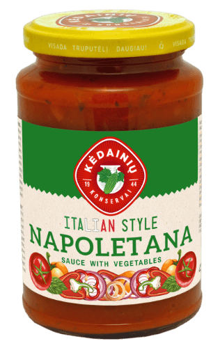 Padažas KĖDAINIŲ Napoletana, su daržovėmis, 410g NEW