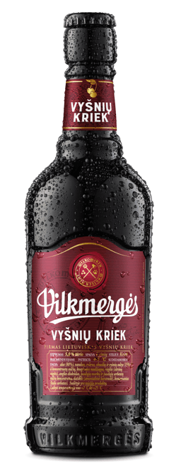 Beer VILKMERGES Vysniu Kriek, 5%, 0,41 l, bottle