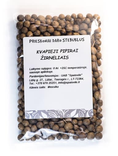 Kvapieji pipirai, žirneliais, 100 g