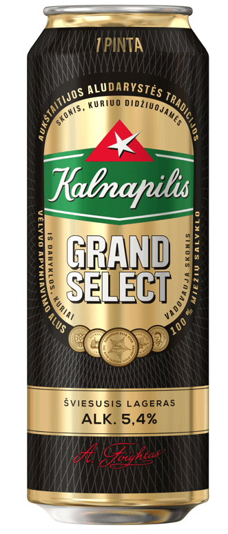 Alus KALNAPILIS Grand Select, 5,4%, 0,568 l, skardinė D