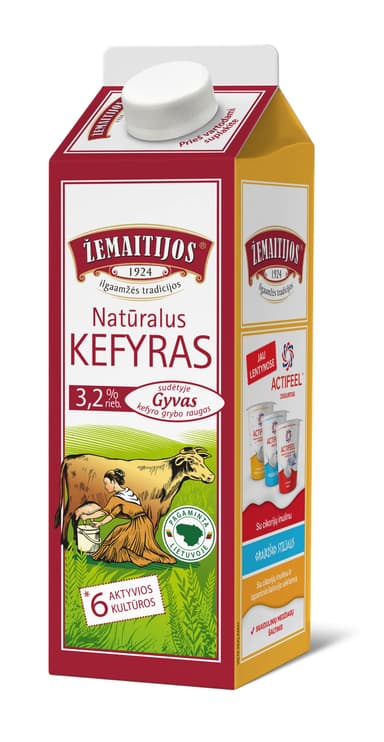 Kefir ŽEMAITIJOS, 3.2% fat. 0.9 L
