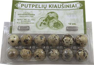 Quail eggs, 12 pcs.