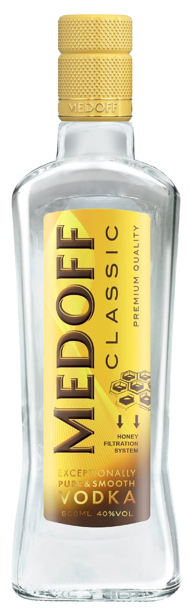 Degtinė MEDOFF Classic, 40%, 0,5 l