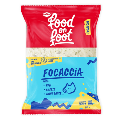 Sandwich FOCACCIA with ham, cheese and sweet sauce, 200 g