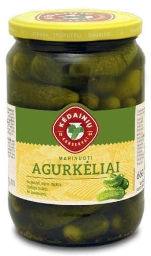 Preserved cucumber KĖDAINIŲ, 0,72/660/360 g