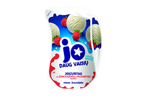 Plombière flavored yogurt with strawberries JO 2.4% 900g