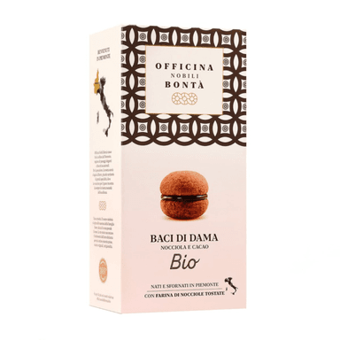 Cookies with hazelnuts and cocoa BACI DI DAMA, organic