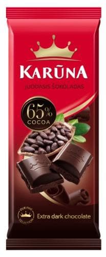 Chocolate KARUNA, 65 % cacao, 80 g NEW