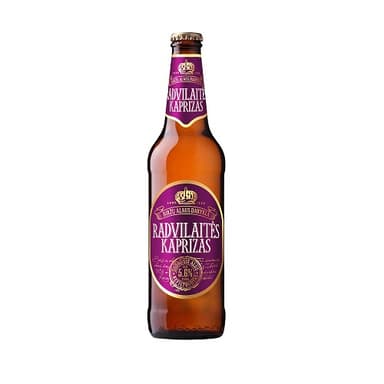 Beer RADVILAITĖ CAPRISE, unfiltered, 5.6%, 0,5l, bottle, D