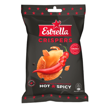 Roasted peanuts ESTRELLA, spicy chili flavour, with crispy shell, 140g