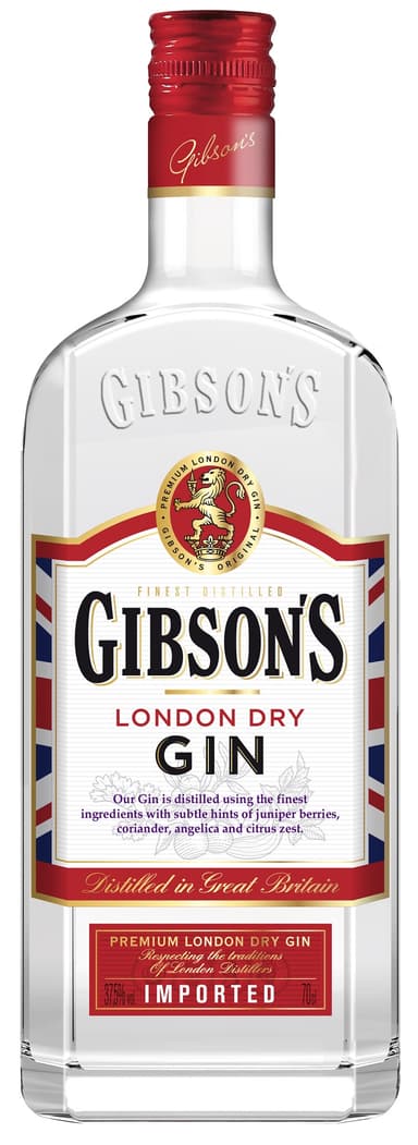 Džinas GIBSON'S Dry, 0,7 l, 37,5 %