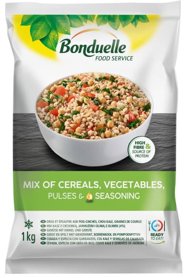 Mišinys BONDUELLE su miežiais, spelta, avinžirniais, lapiniais kopūstais, moliūgų sėklomis, 1 kg
