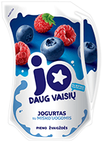 JO Yogurt with forest berries, 2.4% fat, 900 g