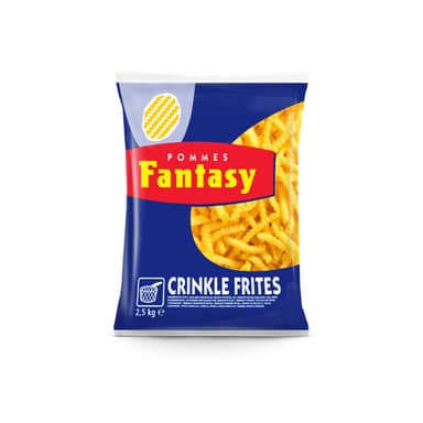 Frozen French fries FANTASY, crinkle cut, 2,5 kg