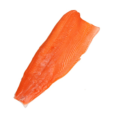Alaskan wild red salmon fillet, cold smoked, skinless