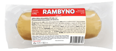 RAMBYNO melted smoked cheese product 45%, 250g