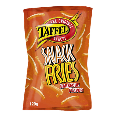 Kukurūzų traškučiai TAFFEL, Snack Fries Barbecue, 110 g