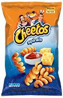 CHEETOS corn snack with ketchup and cheese flavor, 145 g