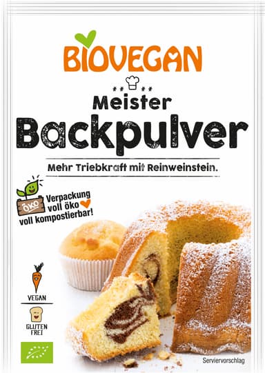 Vegan baking powder BIOVEGAN, with tapioca starch, 51g, LT-EKO-001