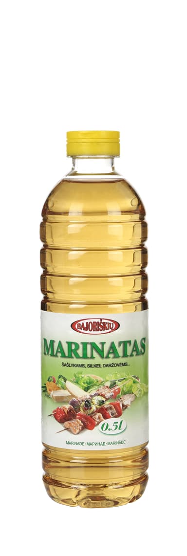 Marinade BAJORIŠKIŲ, 3%, 0.5 l, PET