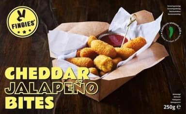 Čederio sūrio užkandis su jelapenu FINGIES, 250  g