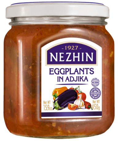 Baklažanai NEZHIN, Su adžika, 450 g
