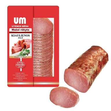 Slightly smokes pork fillet, sliced, 90  g