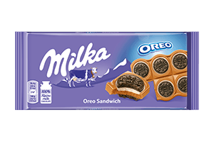 MILKA OREO Sandwich Chocolate, 92g