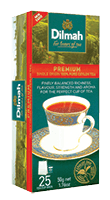 DILMAH PREMIUM Black Ceylon Tea, 25 pieces.