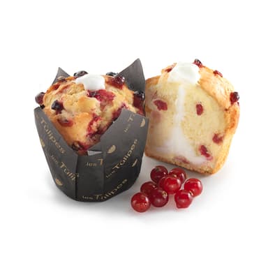 Keksas LES TULIPES, su spanguolių ir jogurto įdaru, amerikietiška, 110 g x 20 vnt, 60770