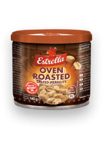 Salt roasted peanuts ESTRELLA Oven Roast, 140 g