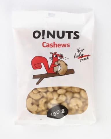 Cashew nuts O!NUTS, 150 g