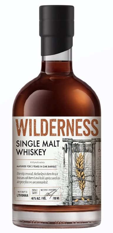 Viskis WILDERNESS Single Malt, 46 %, 0,7 l