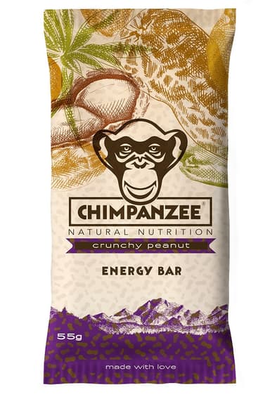 Energy bar CHIMPANZEE, with crispy peanuts, 55 g