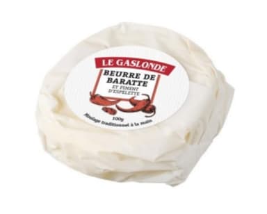 Butter from Cotentin region, shaped by hand,82%, Espelette pepper,100g