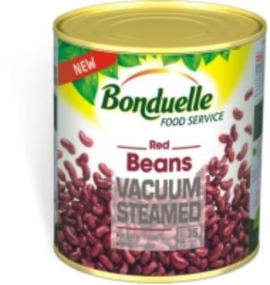 Red beans BONDUELLE, vacuum, steamed, 2,65/ 2,25  kg