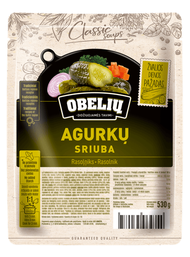 Cucumber soup OBELIŲ, 530 g