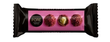 Milk chocolate truffles PURE with cheesecake flavored cream filling an