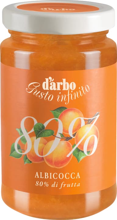 Apricot spread D'ARBO, 80%, 250 g