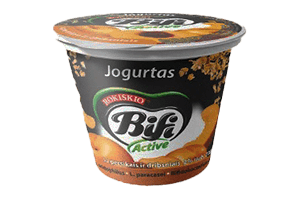 Yogurt with peaches and BIFI ACTIVE granola 200g