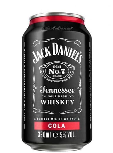 Alkoholinis kokteilis Jack Daniel's & Cola, 5%, 0.33l, skardinė, D